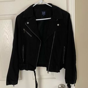 Black denim jacket